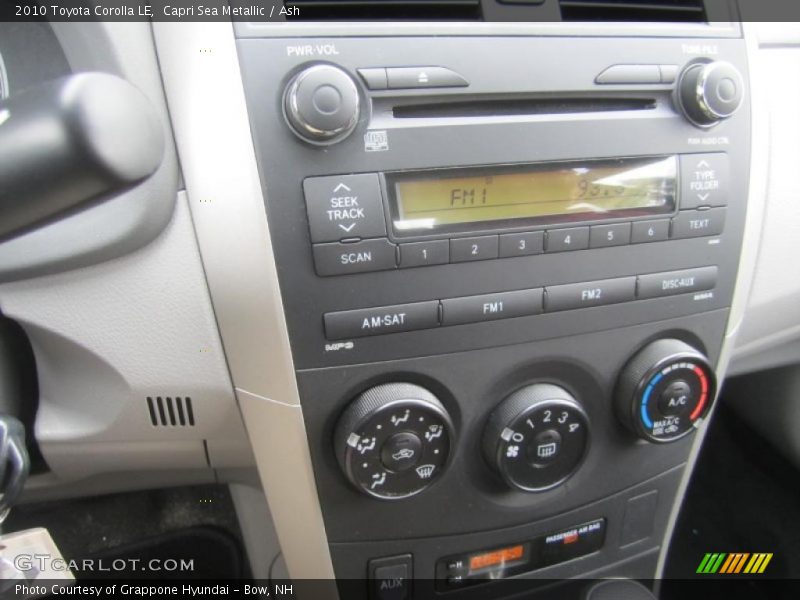 Capri Sea Metallic / Ash 2010 Toyota Corolla LE