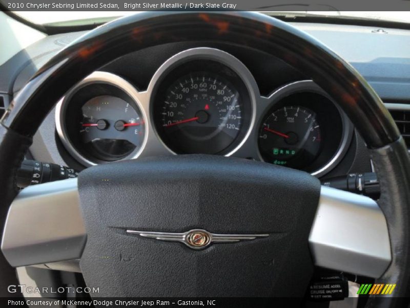 Bright Silver Metallic / Dark Slate Gray 2010 Chrysler Sebring Limited Sedan