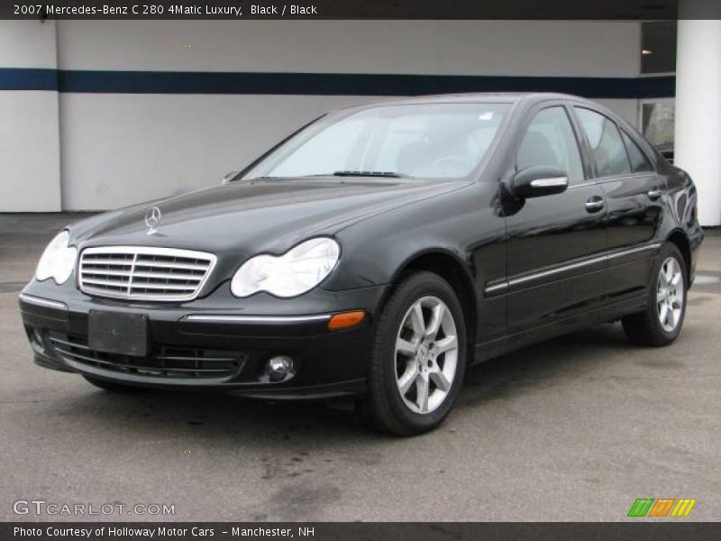 Black / Black 2007 Mercedes-Benz C 280 4Matic Luxury
