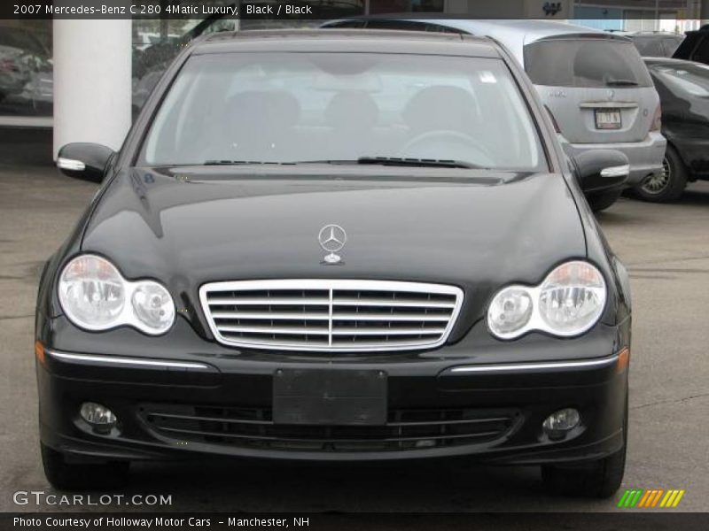 Black / Black 2007 Mercedes-Benz C 280 4Matic Luxury