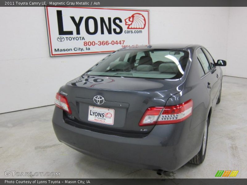 Magnetic Gray Metallic / Ash 2011 Toyota Camry LE
