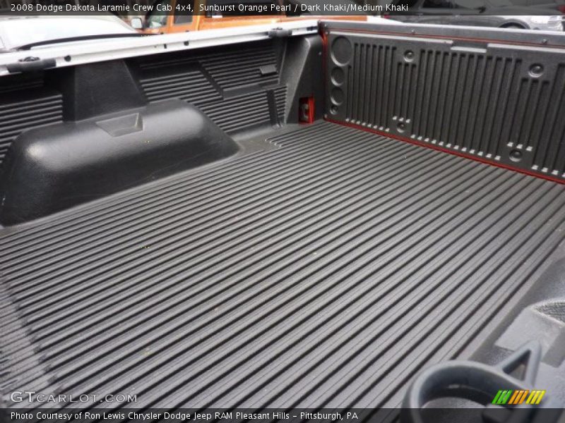 Sunburst Orange Pearl / Dark Khaki/Medium Khaki 2008 Dodge Dakota Laramie Crew Cab 4x4