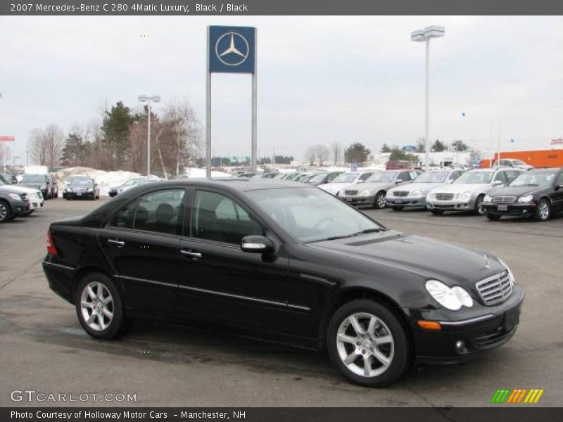 Black / Black 2007 Mercedes-Benz C 280 4Matic Luxury