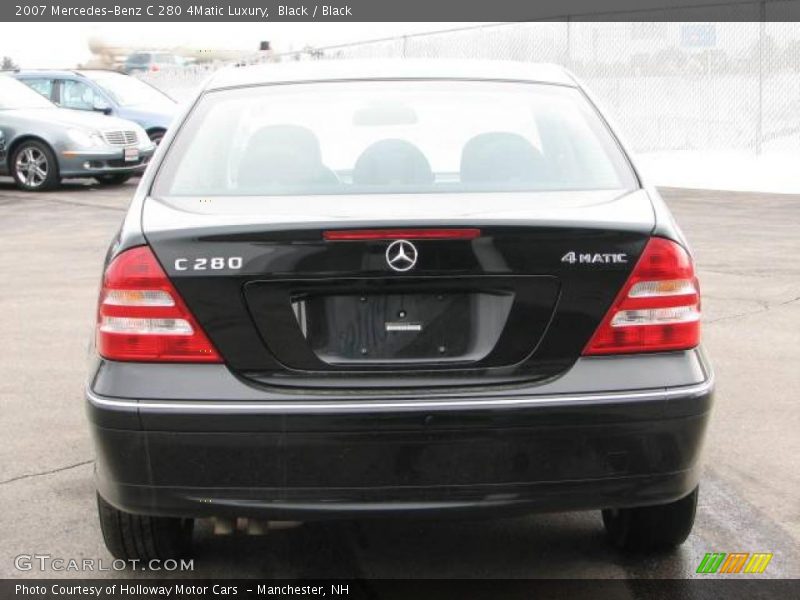 Black / Black 2007 Mercedes-Benz C 280 4Matic Luxury