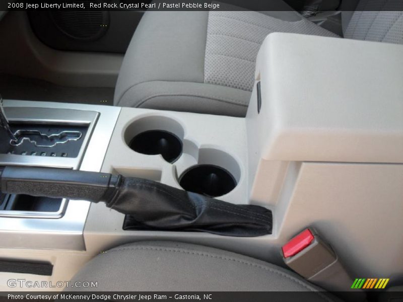Red Rock Crystal Pearl / Pastel Pebble Beige 2008 Jeep Liberty Limited