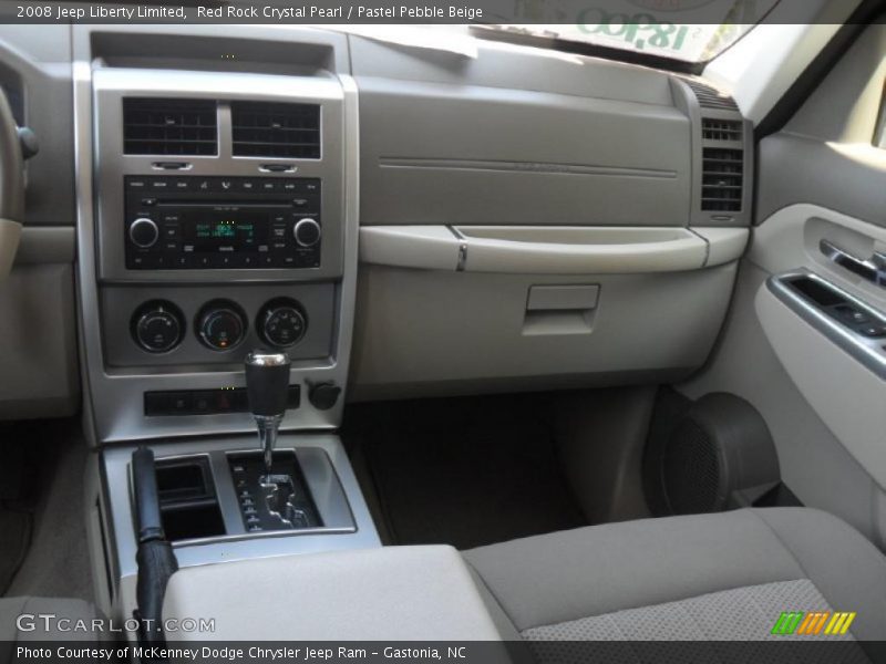 Red Rock Crystal Pearl / Pastel Pebble Beige 2008 Jeep Liberty Limited