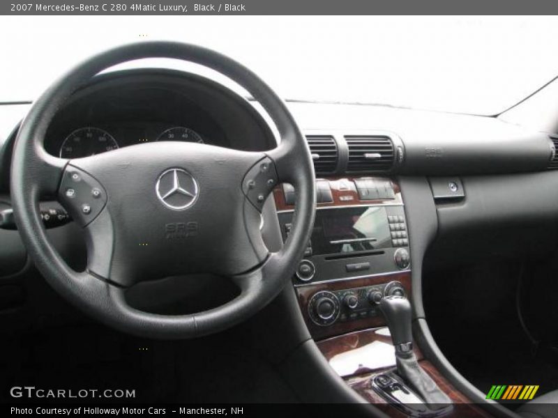 Black / Black 2007 Mercedes-Benz C 280 4Matic Luxury