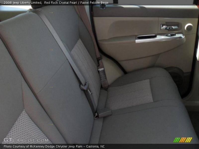 Red Rock Crystal Pearl / Pastel Pebble Beige 2008 Jeep Liberty Limited