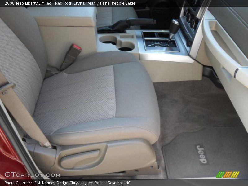 Red Rock Crystal Pearl / Pastel Pebble Beige 2008 Jeep Liberty Limited