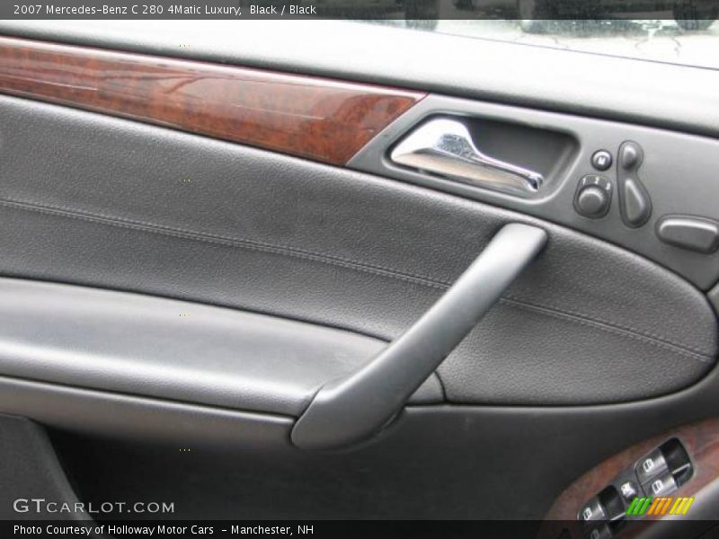 Black / Black 2007 Mercedes-Benz C 280 4Matic Luxury