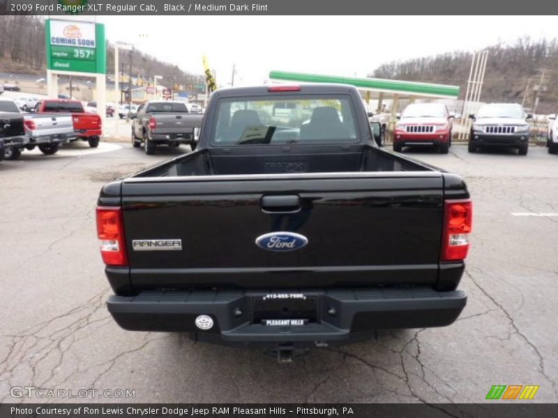 Black / Medium Dark Flint 2009 Ford Ranger XLT Regular Cab