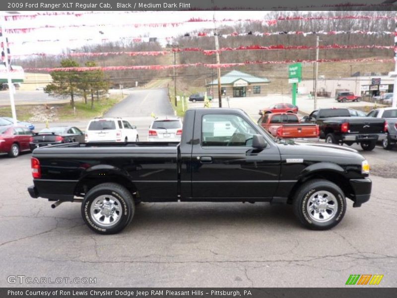 Black / Medium Dark Flint 2009 Ford Ranger XLT Regular Cab