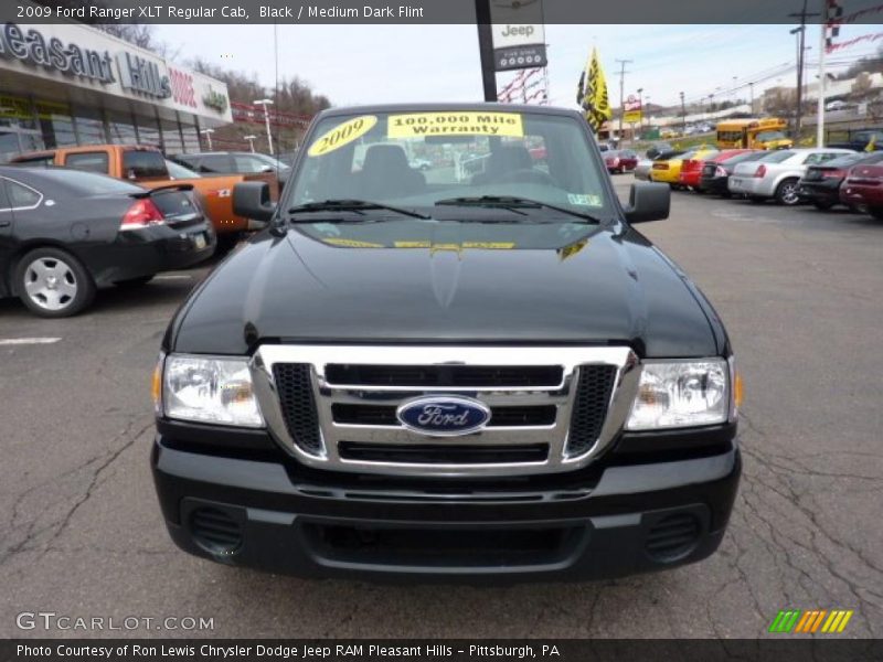 Black / Medium Dark Flint 2009 Ford Ranger XLT Regular Cab