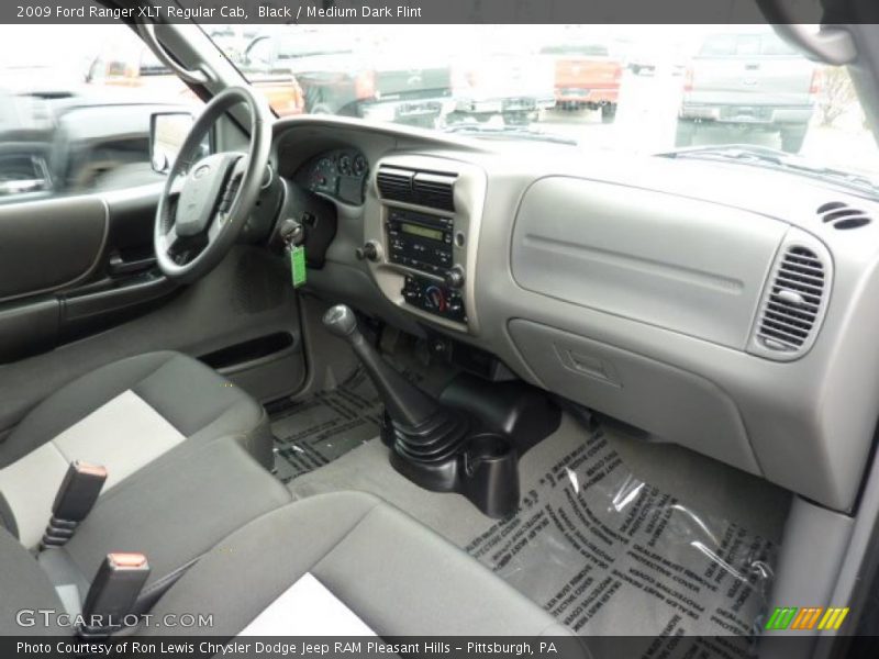 Black / Medium Dark Flint 2009 Ford Ranger XLT Regular Cab