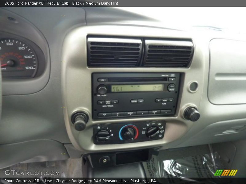 Black / Medium Dark Flint 2009 Ford Ranger XLT Regular Cab