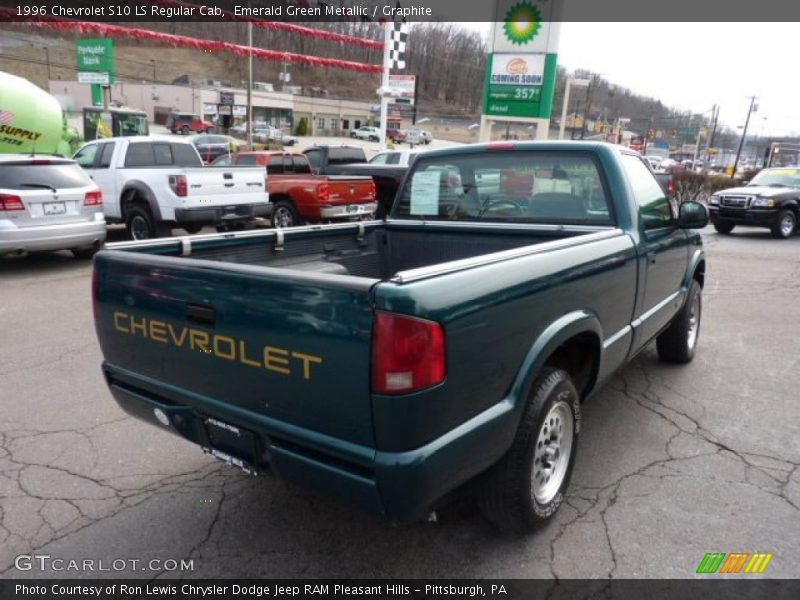 Emerald Green Metallic / Graphite 1996 Chevrolet S10 LS Regular Cab