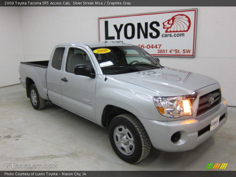 Silver Streak Mica / Graphite Gray 2009 Toyota Tacoma SR5 Access Cab