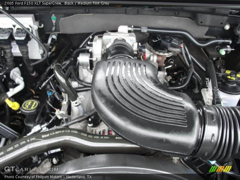 Black / Medium Flint Grey 2005 Ford F150 XLT SuperCrew