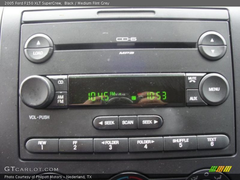 Black / Medium Flint Grey 2005 Ford F150 XLT SuperCrew