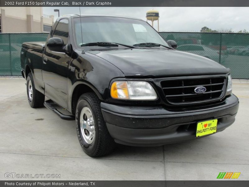 Black / Dark Graphite 2002 Ford F150 Sport Regular Cab