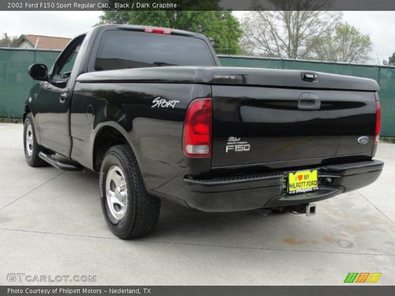 Black / Dark Graphite 2002 Ford F150 Sport Regular Cab