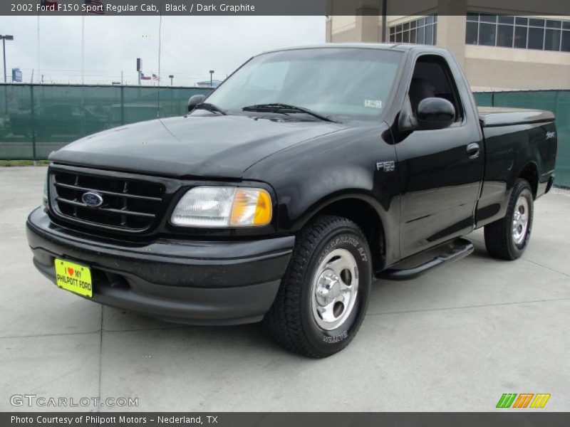 Black / Dark Graphite 2002 Ford F150 Sport Regular Cab