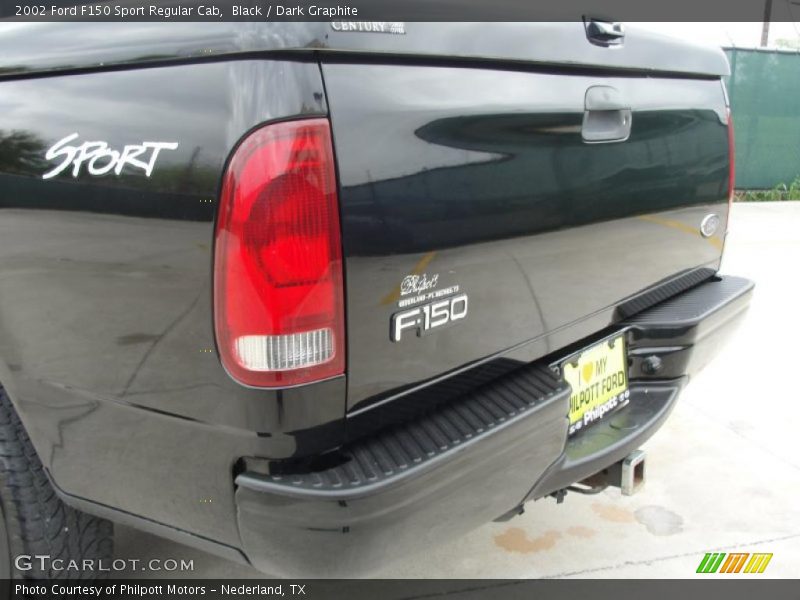 Black / Dark Graphite 2002 Ford F150 Sport Regular Cab