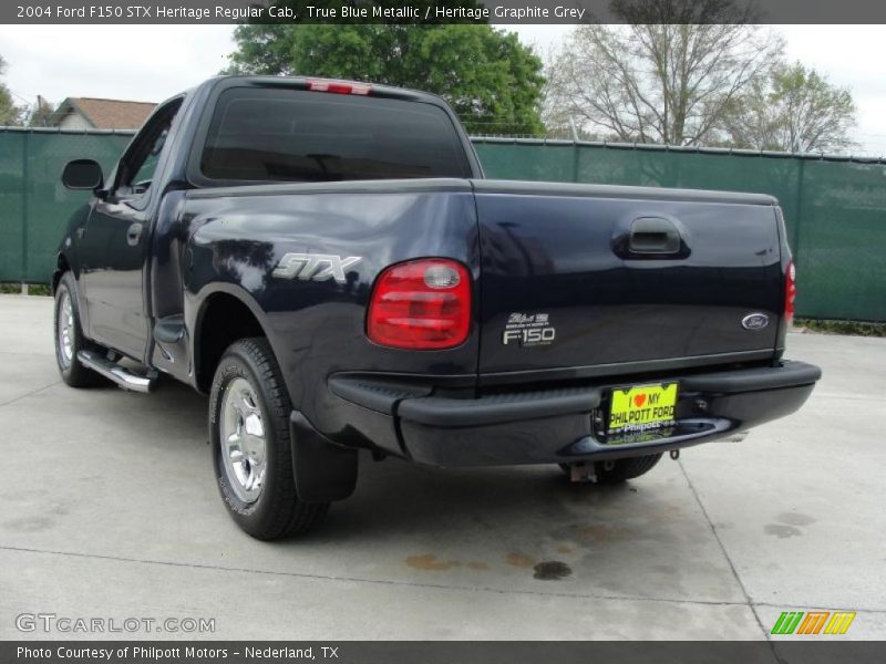 True Blue Metallic / Heritage Graphite Grey 2004 Ford F150 STX Heritage Regular Cab
