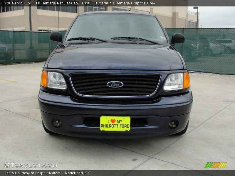 True Blue Metallic / Heritage Graphite Grey 2004 Ford F150 STX Heritage Regular Cab