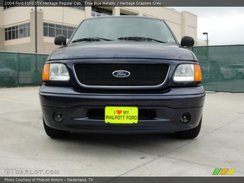 True Blue Metallic / Heritage Graphite Grey 2004 Ford F150 STX Heritage Regular Cab