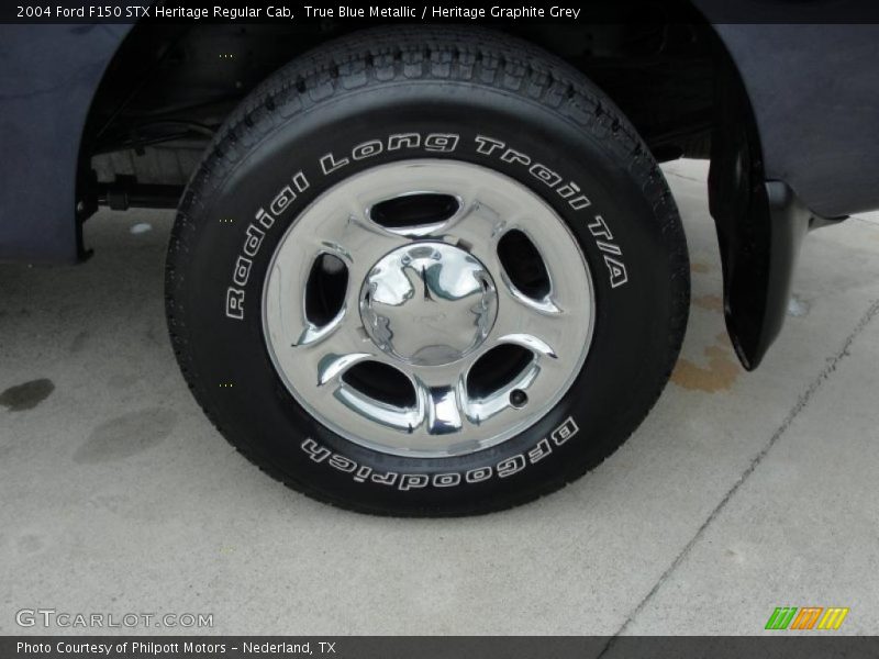 True Blue Metallic / Heritage Graphite Grey 2004 Ford F150 STX Heritage Regular Cab
