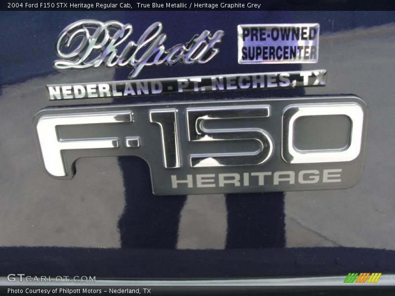 True Blue Metallic / Heritage Graphite Grey 2004 Ford F150 STX Heritage Regular Cab