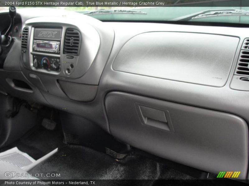 True Blue Metallic / Heritage Graphite Grey 2004 Ford F150 STX Heritage Regular Cab