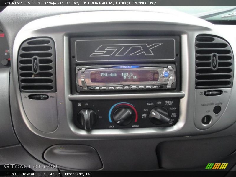 True Blue Metallic / Heritage Graphite Grey 2004 Ford F150 STX Heritage Regular Cab