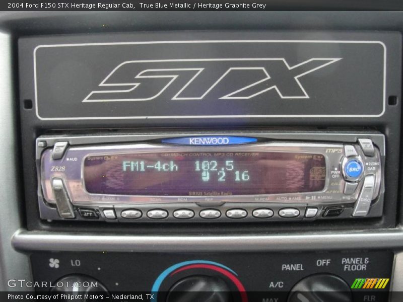 True Blue Metallic / Heritage Graphite Grey 2004 Ford F150 STX Heritage Regular Cab