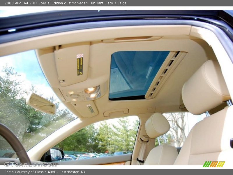 Sunroof of 2008 A4 2.0T Special Edition quattro Sedan