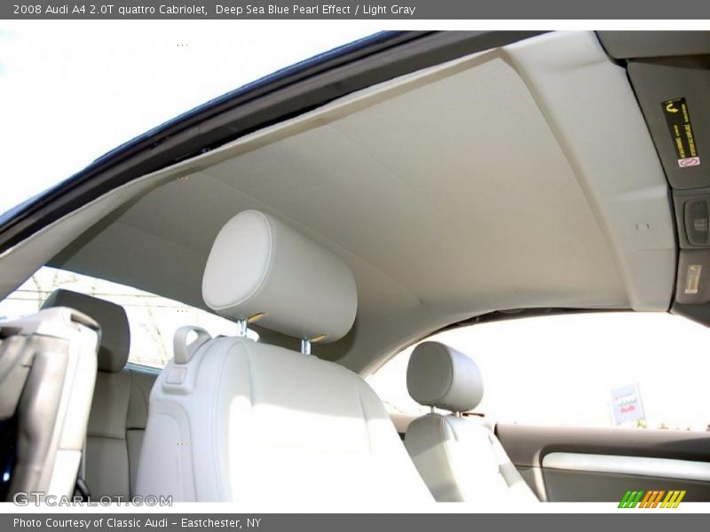 Deep Sea Blue Pearl Effect / Light Gray 2008 Audi A4 2.0T quattro Cabriolet