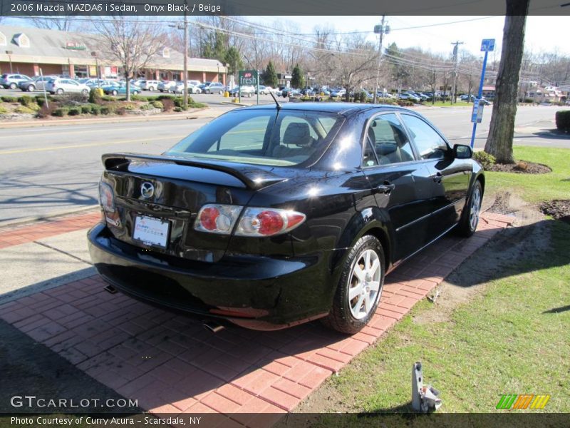 Onyx Black / Beige 2006 Mazda MAZDA6 i Sedan