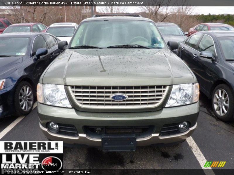 Estate Green Metallic / Medium Parchment 2004 Ford Explorer Eddie Bauer 4x4