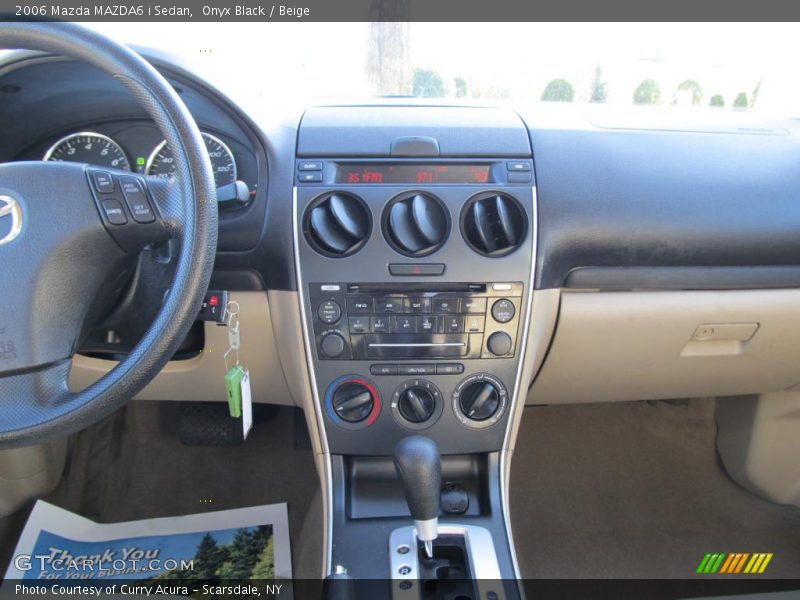 Onyx Black / Beige 2006 Mazda MAZDA6 i Sedan