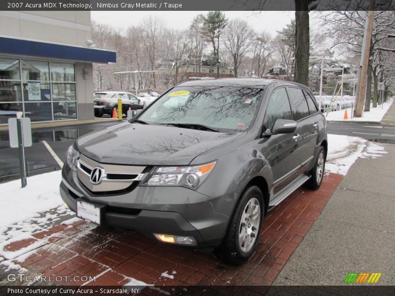 Nimbus Gray Metallic / Taupe 2007 Acura MDX Technology