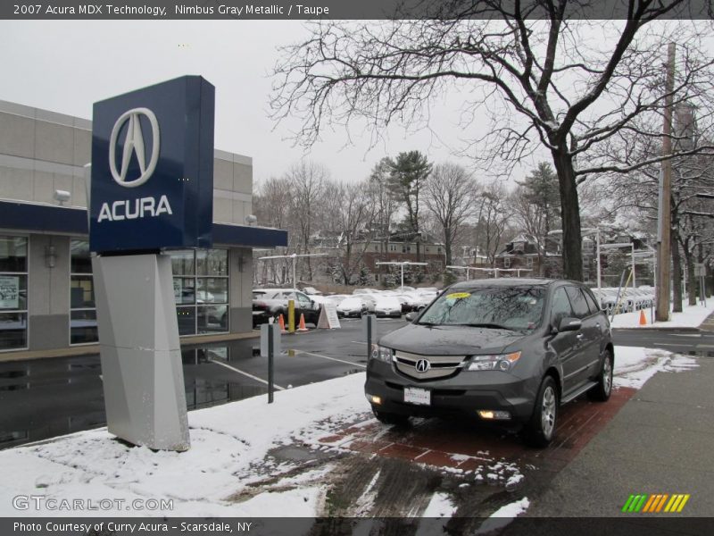 Nimbus Gray Metallic / Taupe 2007 Acura MDX Technology