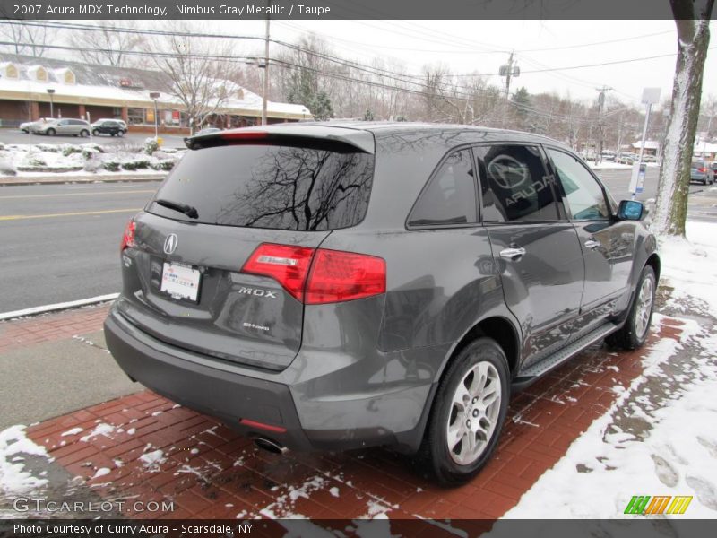 Nimbus Gray Metallic / Taupe 2007 Acura MDX Technology