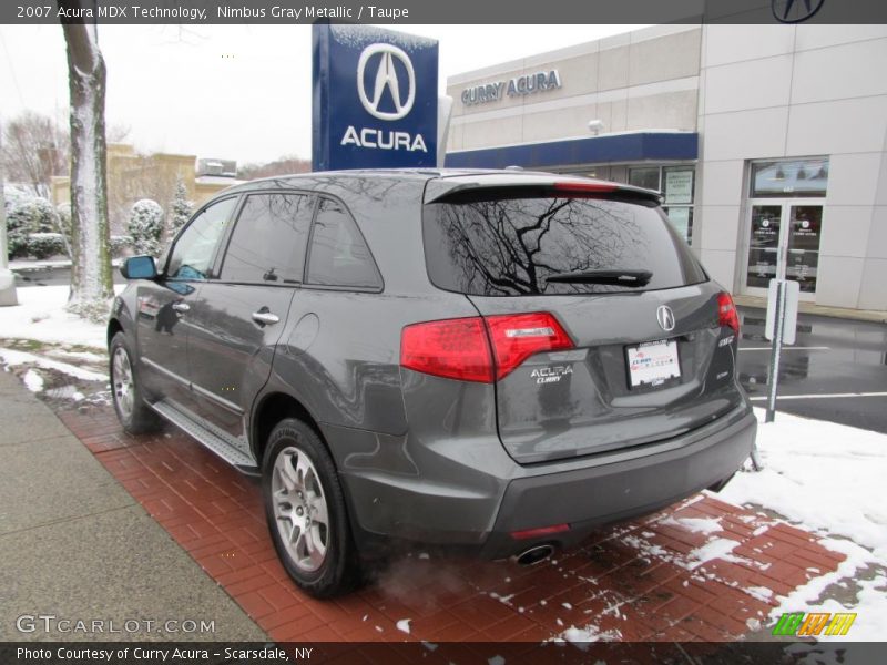 Nimbus Gray Metallic / Taupe 2007 Acura MDX Technology