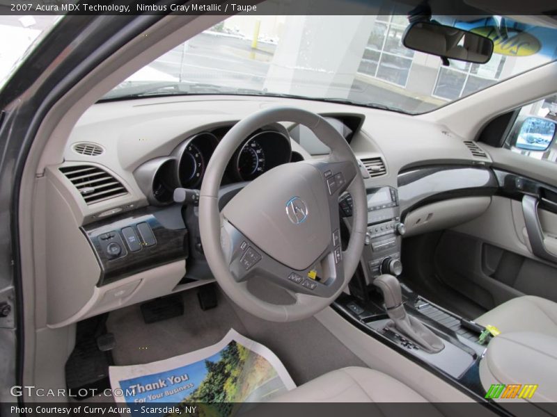 Nimbus Gray Metallic / Taupe 2007 Acura MDX Technology
