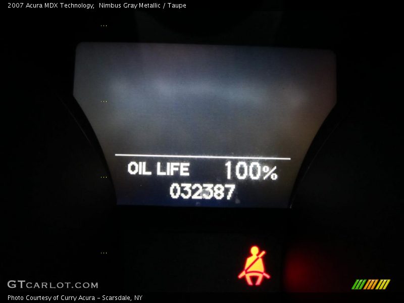 Nimbus Gray Metallic / Taupe 2007 Acura MDX Technology