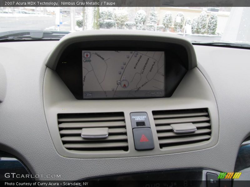 Nimbus Gray Metallic / Taupe 2007 Acura MDX Technology