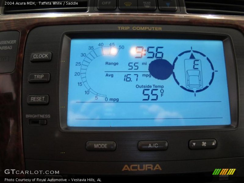 Taffeta White / Saddle 2004 Acura MDX