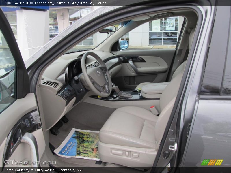 Nimbus Gray Metallic / Taupe 2007 Acura MDX Technology