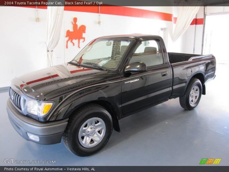 Black Sand Pearl / Oak 2004 Toyota Tacoma Regular Cab
